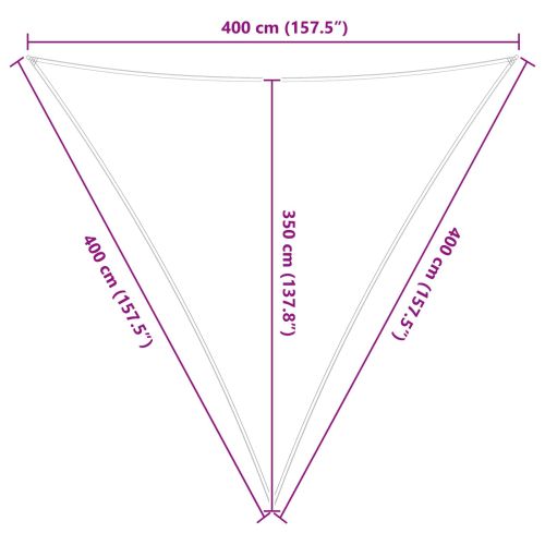 Слънчево платно за сянка Светлосив и бял 4 x 4 x 4 m