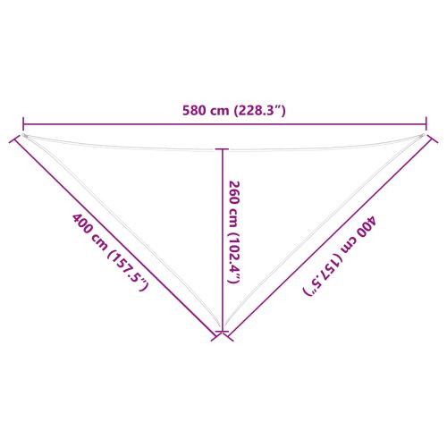 Слънчево платно за сянка Светлосив и бял 4 x 4 x 5,8 m