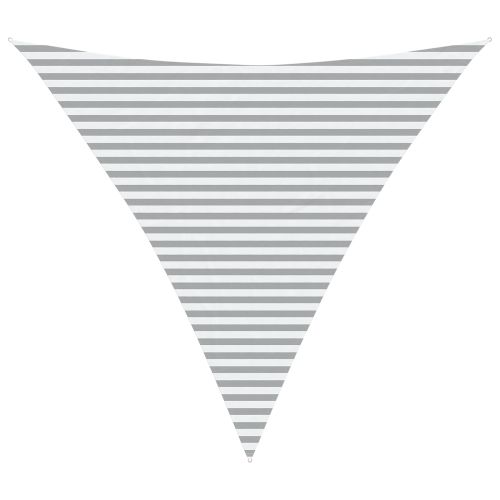 Слънчево платно за сянка Светлосив и бял 4,5 x 4,5 x 4,5 m