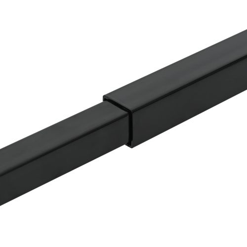 Регулируема защитна преграда за прозорци Черен 710 - 1200 мм
