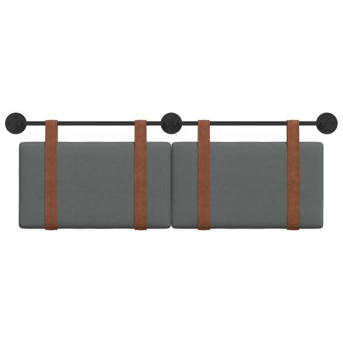 Висяща табла Едноцветен Тъмен сив 130 x 55 x 5 см Антично PU