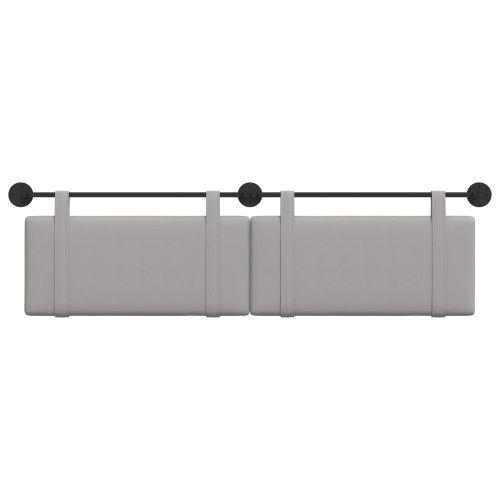 Табла за легло висяща Облачно сиво текстил
