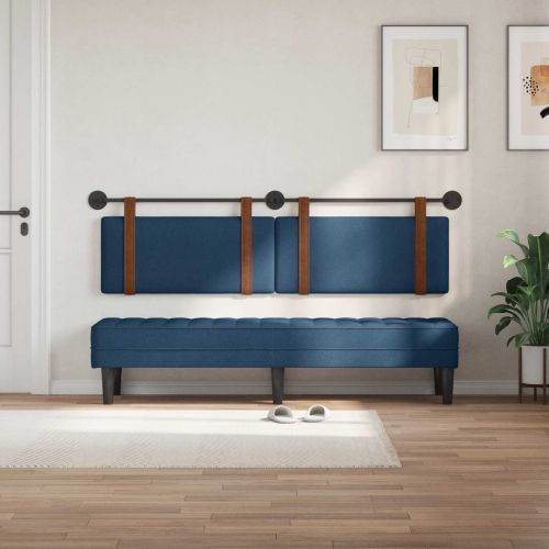 Висяща табла Едноцветен Синьо 190 x 55 x 5 см Антично PU