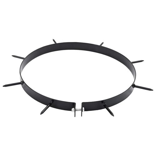 Клапа за Аератор за Трева с Спици 5 pcs Черен Ø 320 мм Желязо