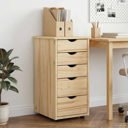 За шкафове Кафяво 34 x 39 x 61,5 см Солиден бор