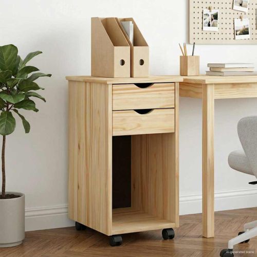 Плъзгащ кабинет Кафяво 34 x 39 x 65,5 cm Масивна боровина