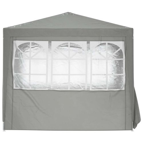 Парти шатър Светлосиво 250 x 250 x 240 см Полиетилен и стомана
