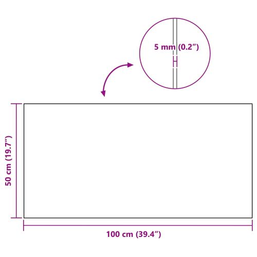 Корков лист 6 pcs Кафяво 100 x 50 cm Корк