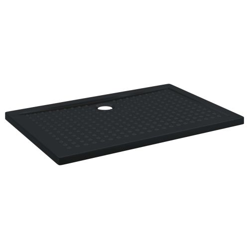 Основен трей за душ с точки Черен 120 x 80 x 4 см ABS
