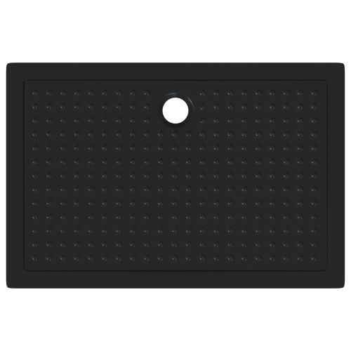 Основен трей за душ с точки Черен 120 x 80 x 4 см ABS