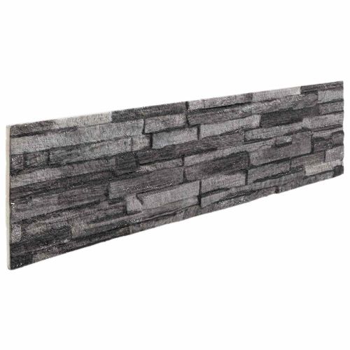 Стенни панели 10 pcs Антрацит 100 x 25 cm EPS пяна