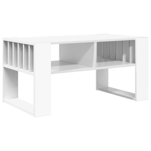 Масичка за кафе Бяло 92 x 49,5 x 45 см Инженерно дърво