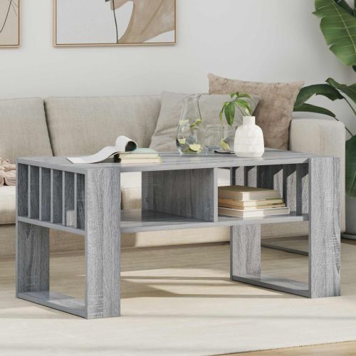 Масичка за кафе Сив Сонома 92 x 49,5 x 45 см Инженерно дърво
