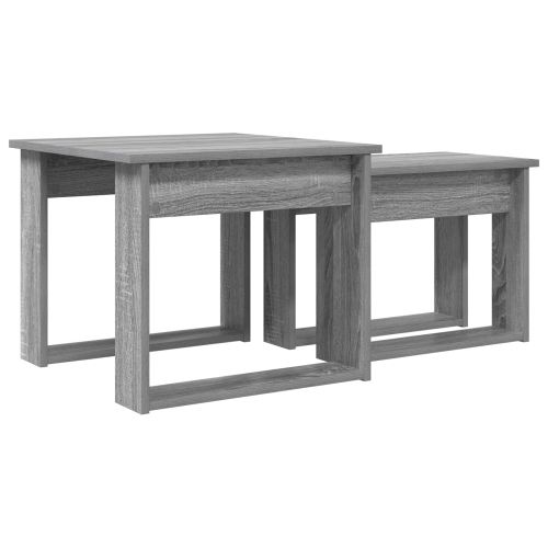 Комплект кафе маса 2 pcs Сив Сонома Инженерно дърво