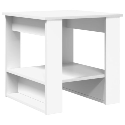 Масичка за кафе Бяло 51 x 50 x 50 см Инженерно дърво