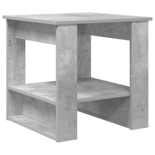 Масичка за кафе Циментено сиво 51 x 50 x 50 см Инженерно дърво