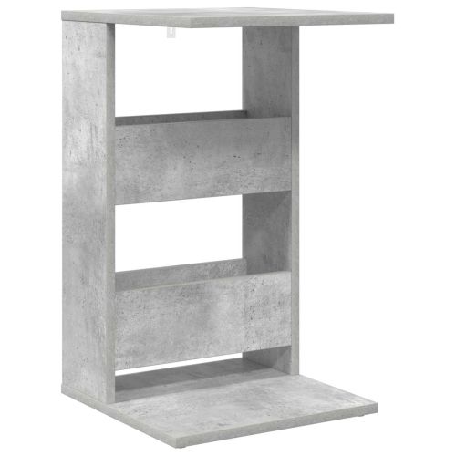 Странична маса Циментено сиво 40 x 35 x 60,5 см Инженерно дърво