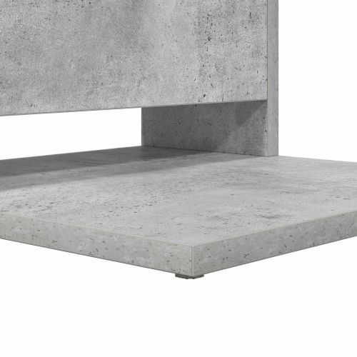 Странична маса Циментено сиво 40 x 35 x 60,5 см Инженерно дърво