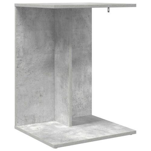Странична маса Циментено сиво 45 x 40 x 62,5 см Инженерно дърво