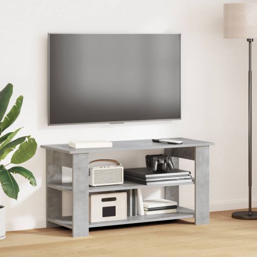Стойка за телевизор Циментено сиво 100 x 40 x 50 cm