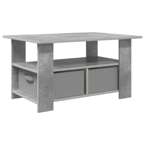 Масичка за кафе Циментено сиво 77 x 55 x 42 см Инженерно дърво