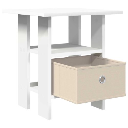 Нощно шкафче 2 pcs Бяло 41 x 40 x 45 см Инженерно дърво