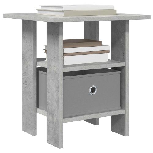 Нощно шкафче с чекмедже 2 pcs Циментено сиво 41 x 40 x 45 см