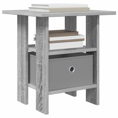 Нощно шкафче 2 pcs Сив Сонома 41 x 40 x 45 см Инженерно дърво
