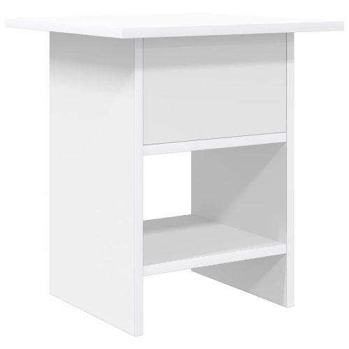 Нощно шкафче 2 pcs Бяло 41 x 40 x 45 см Инженерно дърво