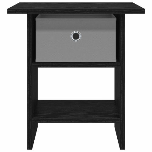 Нощно шкафче 2 pcs Черния дъб 41 x 40 x 45 см Инженерно дърво