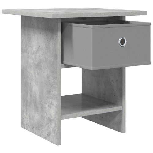 Нощно шкафче Циментено сиво 41 x 40 x 45 см Инженерно дърво