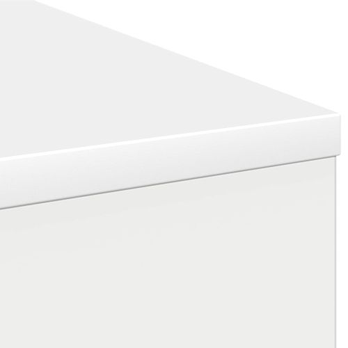 Бюро с чекмедже с рафт Бяло 100 x 40 x 75 cm Инженерно дърво