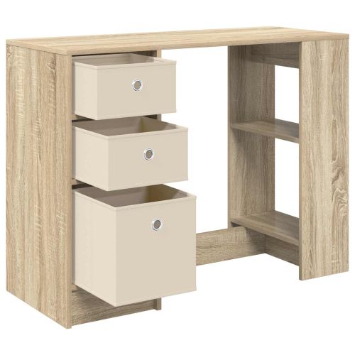 Бюро с чекмедже Сонома дъб 100 x 40 x 75 cm Инженерно дърво