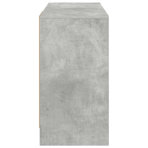 Бюро с чекмедже Циментено сиво 100 x 40 x 75 cm Инженерно дърво