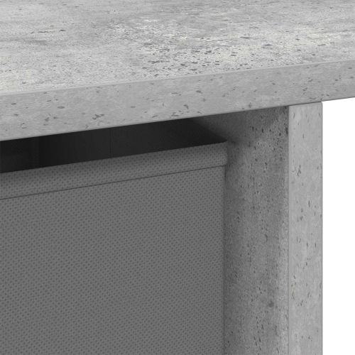 Бюро с чекмедже Циментено сиво 100 x 40 x 75 cm Инженерно дърво