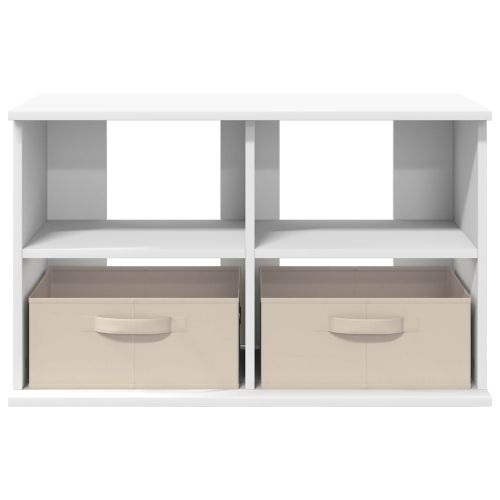 Стойка за телевизор с чекмедже Бяло 79 x 40 x 48 см