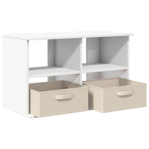 Стойка за телевизор с чекмедже Бяло 79 x 40 x 48 см