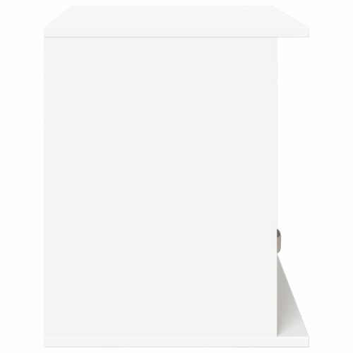 Стойка за телевизор с чекмедже Бяло 79 x 40 x 48 см