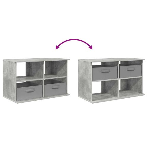 Стойка за телевизор с чекмедже Циментено сиво 79 x 40 x 48 см