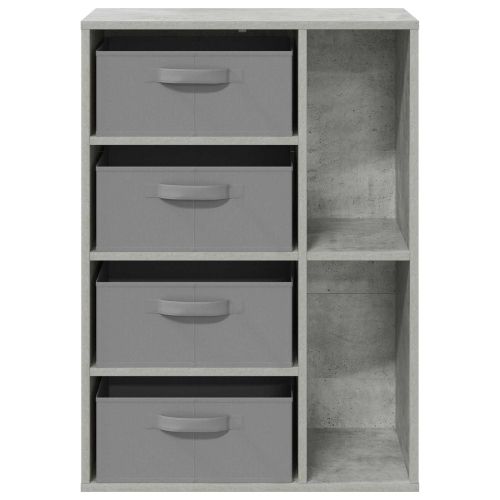 Служебен шкаф с чекмедже Циментено сиво 60 x 33,5 x 84 см