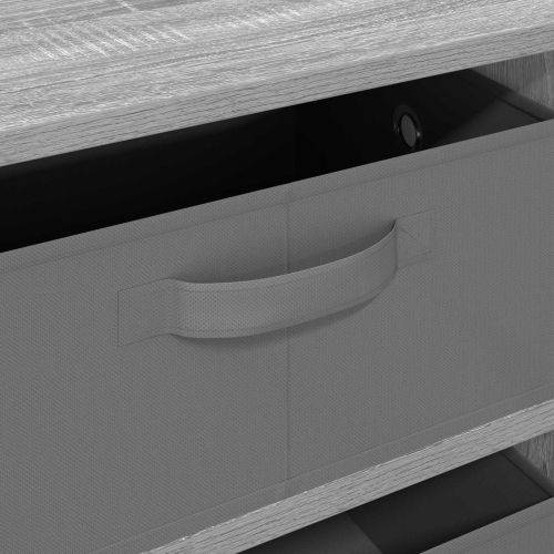 Служебен шкаф с чекмедже Сив Сонома 60 x 33,5 x 84 см