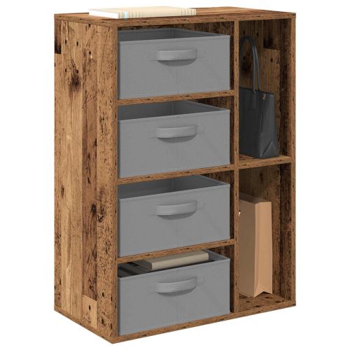 Служебен шкаф с чекмедже Старо дърво 60 x 33,5 x 84 см