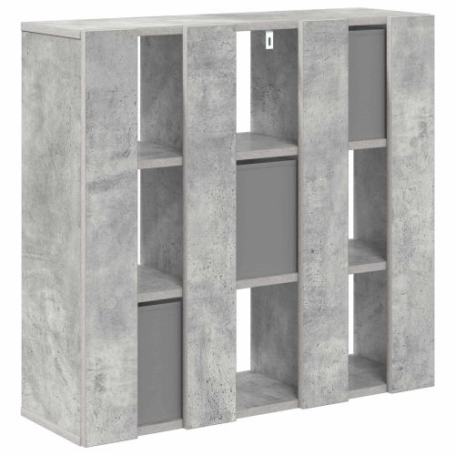 Служебен шкаф с чекмедже Циментено сиво 73,5 x 24 x 69,5 см