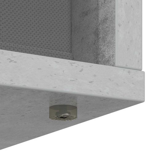 Служебен шкаф с чекмедже Циментено сиво 73,5 x 24 x 69,5 см