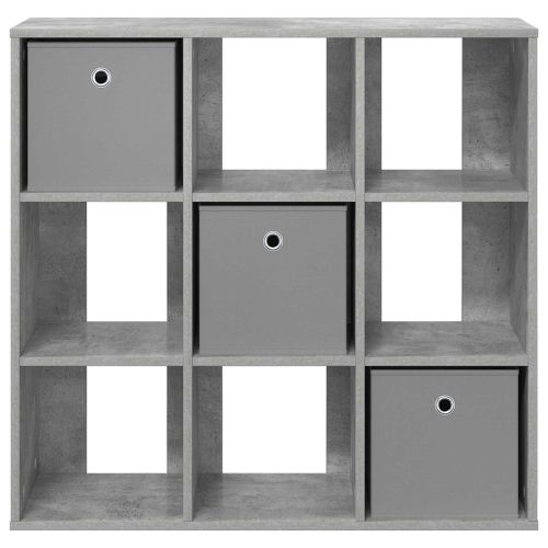 Служебен шкаф с чекмедже Циментено сиво 88,5 x 29 x 84,5 см