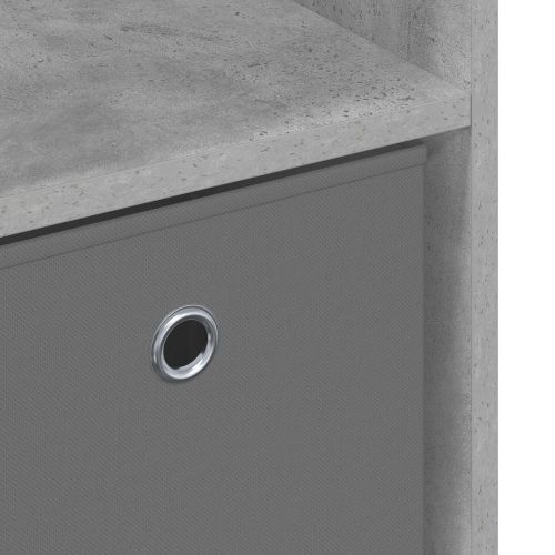 Служебен шкаф с чекмедже Циментено сиво 88,5 x 29 x 84,5 см