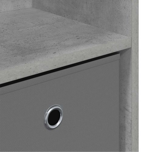 Служебен шкаф с чекмедже Циментено сиво 88,5 x 27,5 x 63,5 см