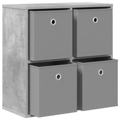 Служебен шкаф с чекмедже Циментено сиво 59,5 x 27 x 57 см
