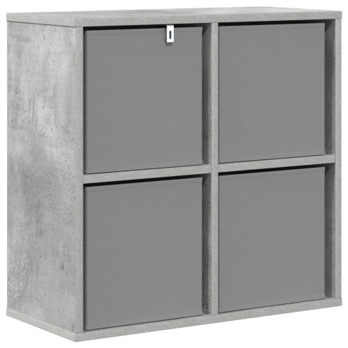 Служебен шкаф с чекмедже Циментено сиво 59,5 x 27 x 57 см