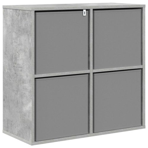Служебен шкаф с чекмедже Циментено сиво 68,5 x 32 x 67 см